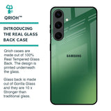 Green Grunge Texture Glass Case for Samsung Galaxy S24 Plus 5G