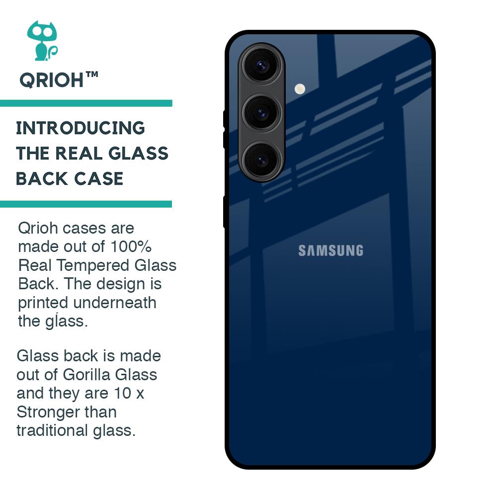 Royal Navy Glass Case for Samsung Galaxy S24 Plus 5G