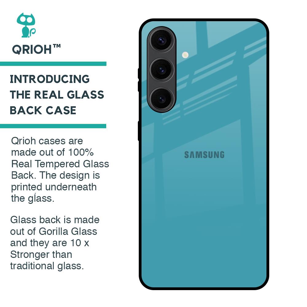 Oceanic Turquiose Glass Case for Samsung Galaxy S24 Plus 5G
