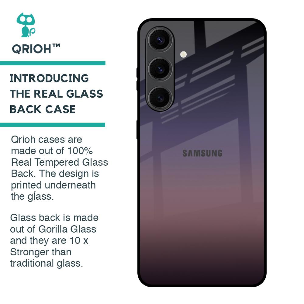 Grey Ombre Glass Case for Samsung Galaxy S24 Plus 5G