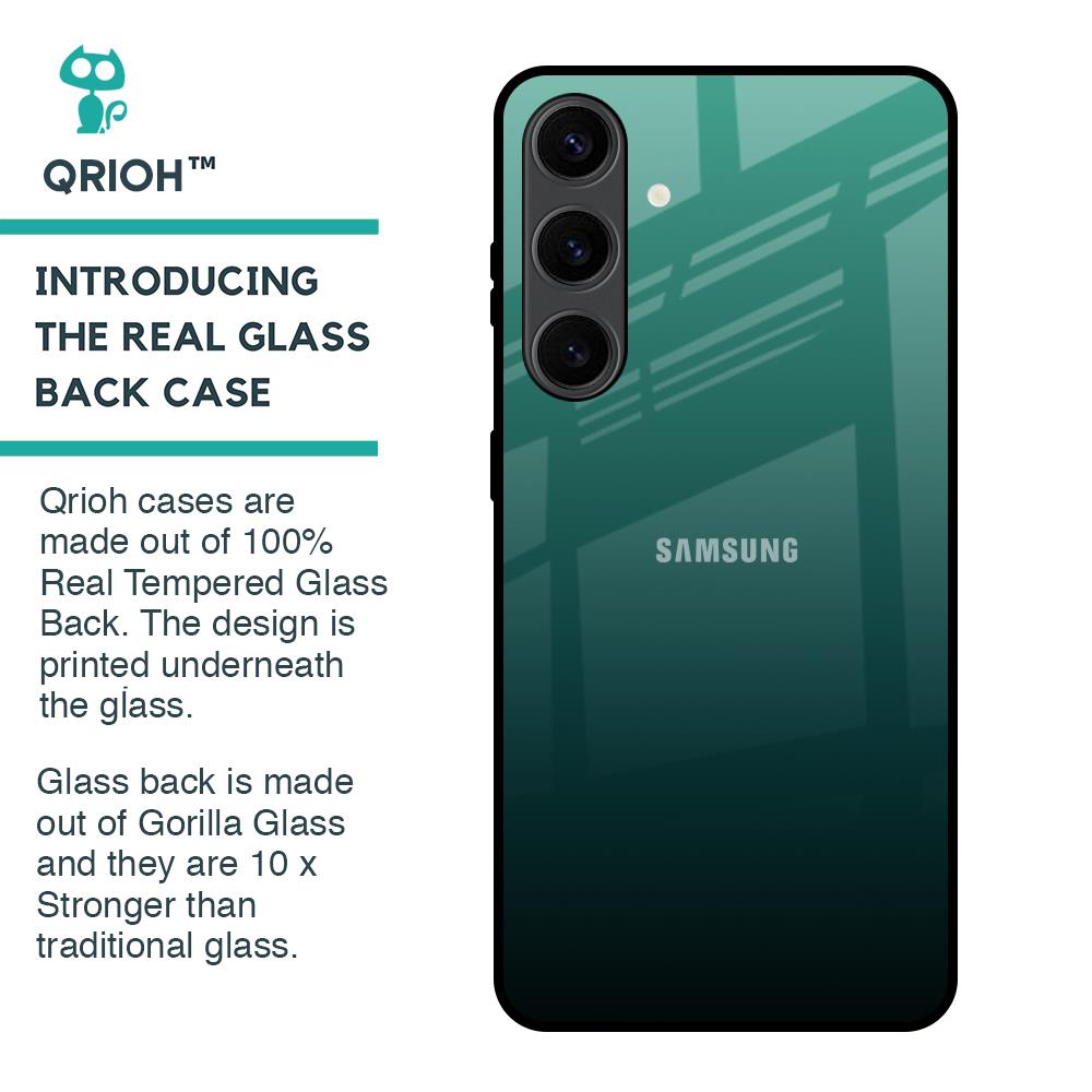 Palm Green Glass Case For Samsung Galaxy S24 Plus 5G