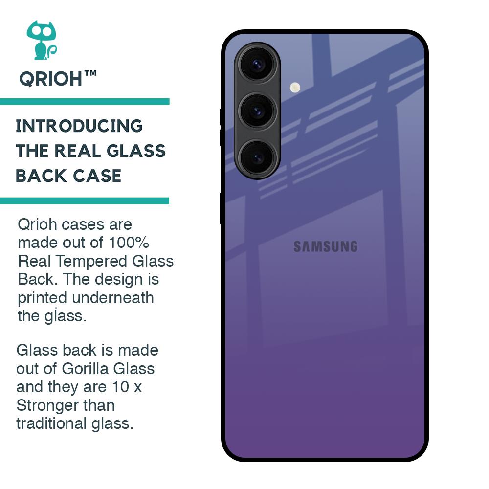 Indigo Pastel Glass Case For Samsung Galaxy S24 Plus 5G