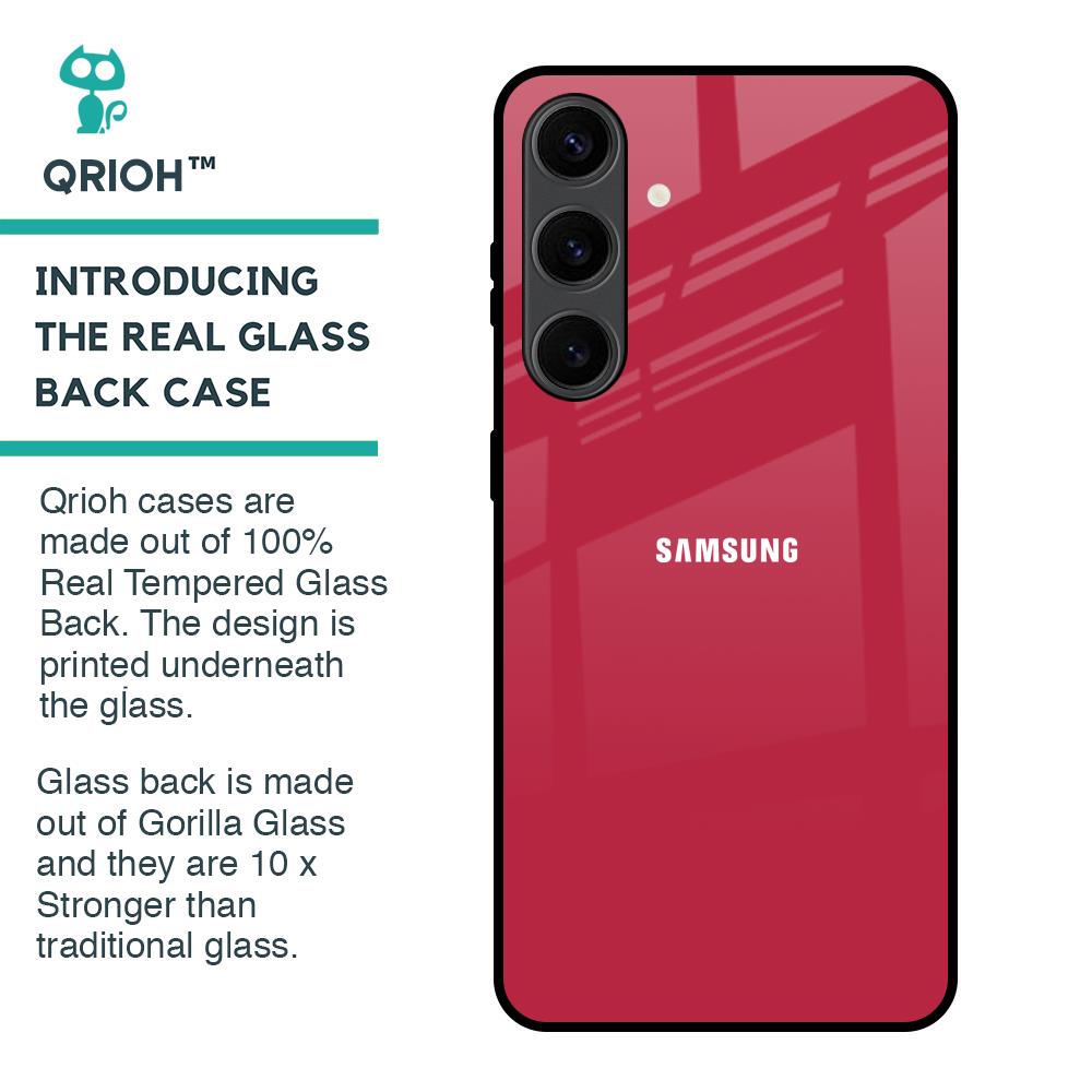 Solo Maroon Glass case for Samsung Galaxy S24 Plus 5G