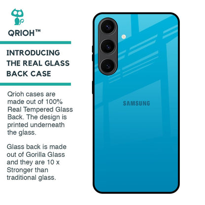 Blue Aqua Glass Case for Samsung Galaxy S24 Plus 5G