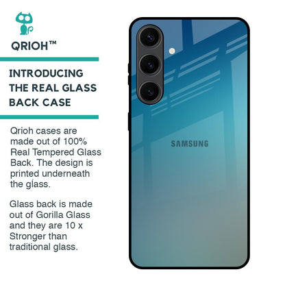 Sea Theme Gradient Glass Case for Samsung Galaxy S24 Plus 5G