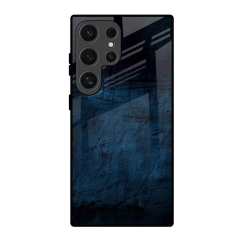 Dark Blue Grunge Samsung Galaxy S24 Ultra 5G Glass Back Cover Online