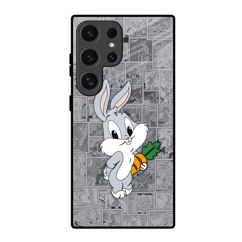 Cute Baby Bunny Samsung Galaxy S24 Ultra 5G Glass Back Cover Online