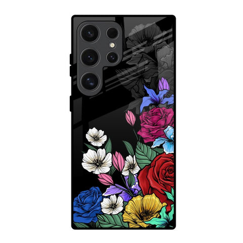 Rose Flower Bunch Art Samsung Galaxy S24 Ultra 5G Glass Back Cover Online