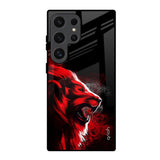 Red Angry Lion Samsung Galaxy S24 Ultra 5G Glass Back Cover Online