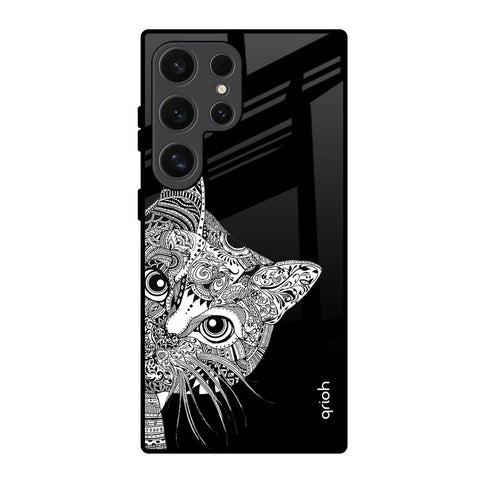 Kitten Mandala Samsung Galaxy S24 Ultra 5G Glass Back Cover Online