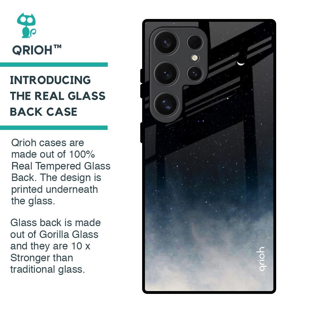 Black Aura Glass Case for Samsung Galaxy S24 Ultra 5G