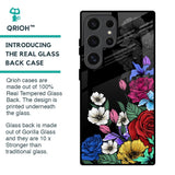 Rose Flower Bunch Art Glass Case for Samsung Galaxy S24 Ultra 5G