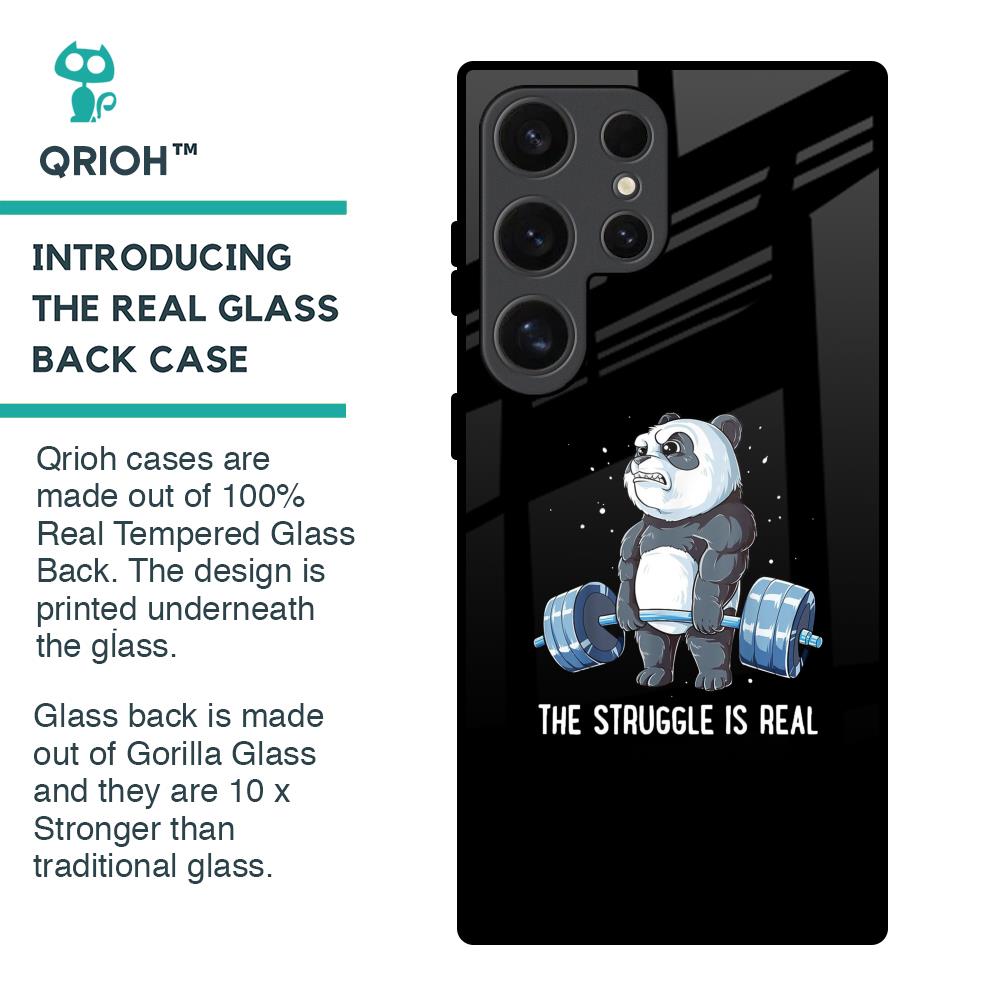 Real Struggle Glass Case for Samsung Galaxy S24 Ultra 5G