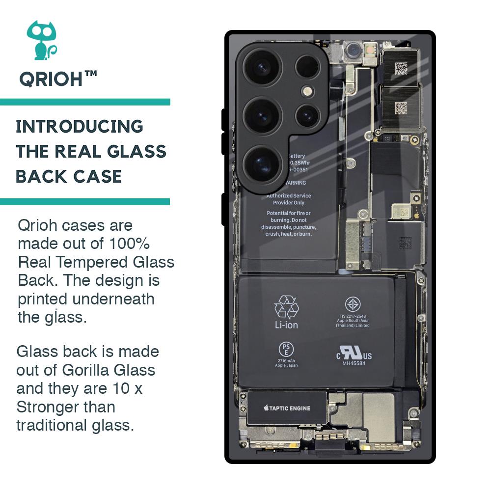 Skeleton Inside Glass Case for Samsung Galaxy S24 Ultra 5G