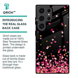 Heart Rain Fall Glass Case For Samsung Galaxy S24 Ultra 5G