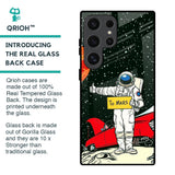Astronaut on Mars Glass Case for Samsung Galaxy S24 Ultra 5G