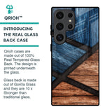 Wooden Tiles Glass Case for Samsung Galaxy S24 Ultra 5G