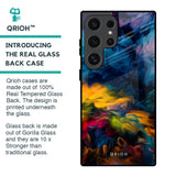 Multicolor Oil Painting Glass Case for Samsung Galaxy S24 Ultra 5G