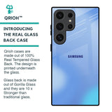 Vibrant Blue Texture Glass Case for Samsung Galaxy S24 Ultra 5G
