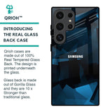 Polygonal Blue Box Glass Case For Samsung Galaxy S24 Ultra 5G