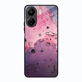 Space Doodles Redmi 13C Glass Back Cover Online