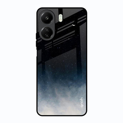 Black Aura Redmi 13C Glass Back Cover Online