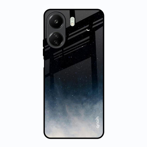 Black Aura Redmi 13C Glass Back Cover Online