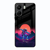 Retro Astronaut Redmi 13C Glass Back Cover Online