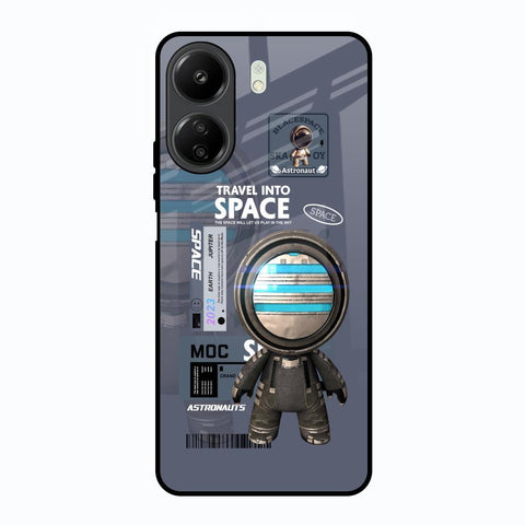 Space Travel Redmi 13C Glass Back Cover Online