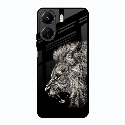 Brave Lion Redmi 13C Glass Back Cover Online