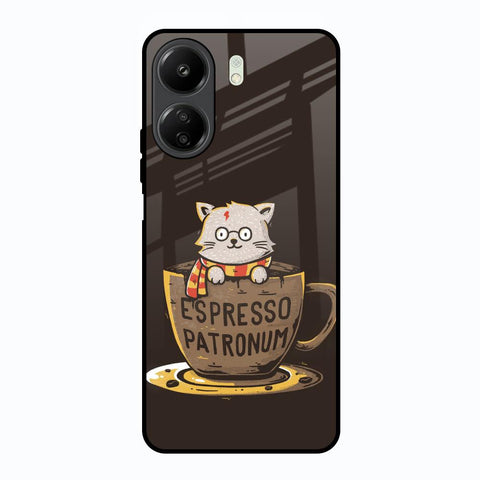 Tea With Kitty Redmi 13C Glass Back Cover Online