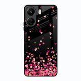 Heart Rain Fall Redmi 13C Glass Back Cover Online