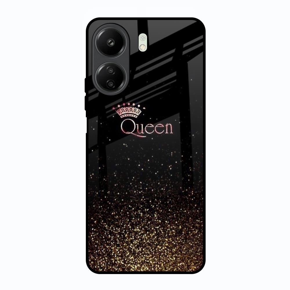 I Am The Queen Redmi 13C Glass Back Cover Online