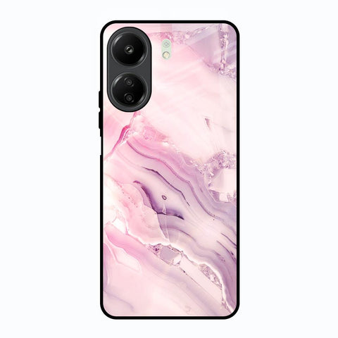 Diamond Pink Gradient Redmi 13C Glass Back Cover Online