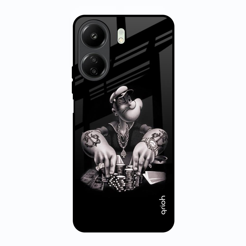 Gambling Problem Redmi 13C Glass Back Cover Online