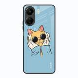 Adorable Cute Kitty Redmi 13C Glass Back Cover Online