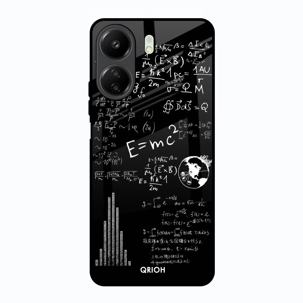 Funny Math Redmi 13C Glass Back Cover Online
