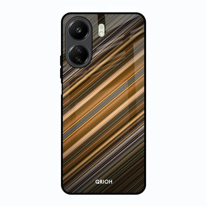 Diagonal Slash Pattern Redmi 13C Glass Back Cover Online