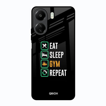 Daily Routine Redmi 13C Glass Back Cover Online
