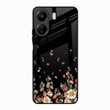 Floating Floral Print Redmi 13C Glass Back Cover Online