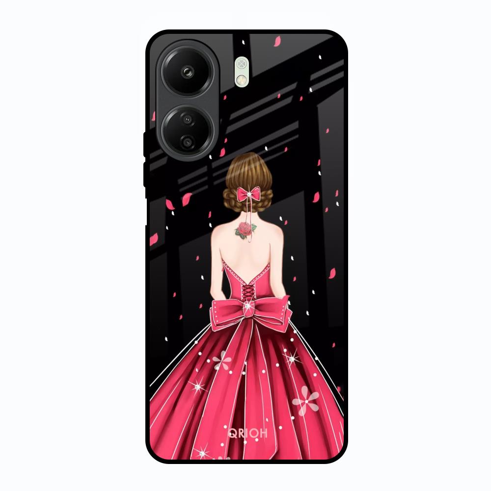 Fashion Princess Redmi 13C Glass Back Cover Online