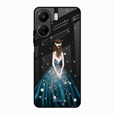 Queen Of Fashion Redmi 13C Glass Back Cover Online