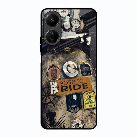 Ride Mode On Redmi 13C Glass Back Cover Online