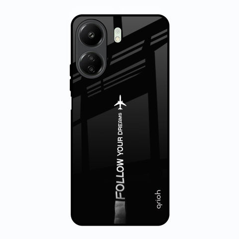 Follow Your Dreams Redmi 13C Glass Back Cover Online