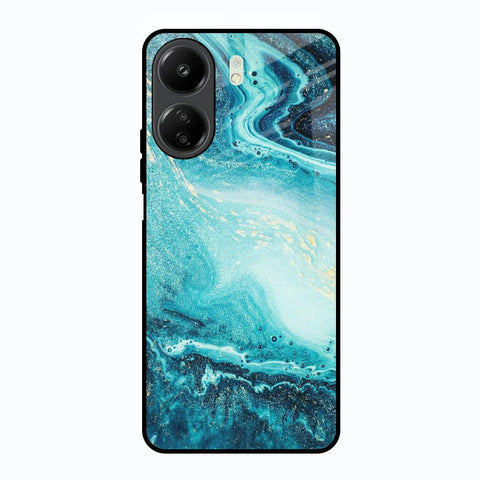 Sea Water Redmi 13C Glass Back Cover Online