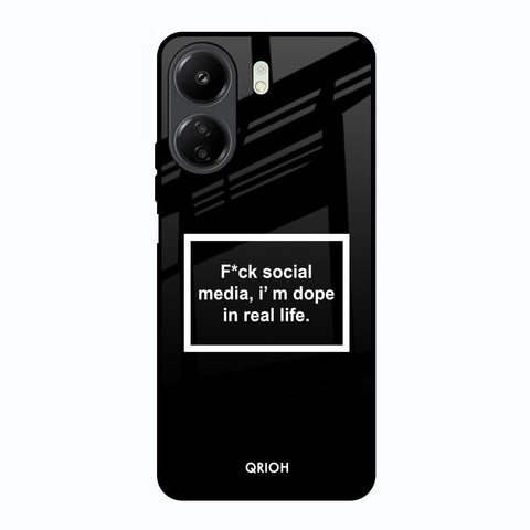 Dope In Life Redmi 13C Glass Back Cover Online