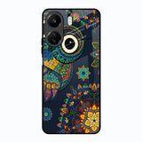 Owl Art Redmi 13C Glass Back Cover Online