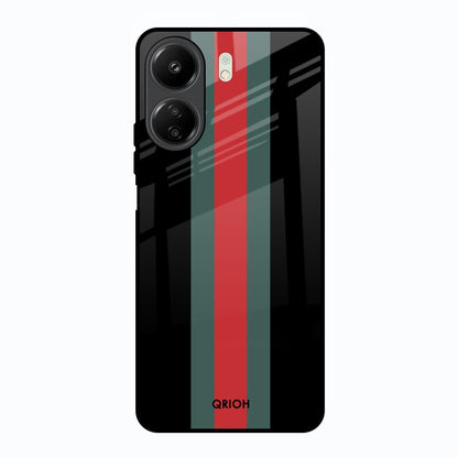Vertical Stripes Redmi 13C Glass Back Cover Online
