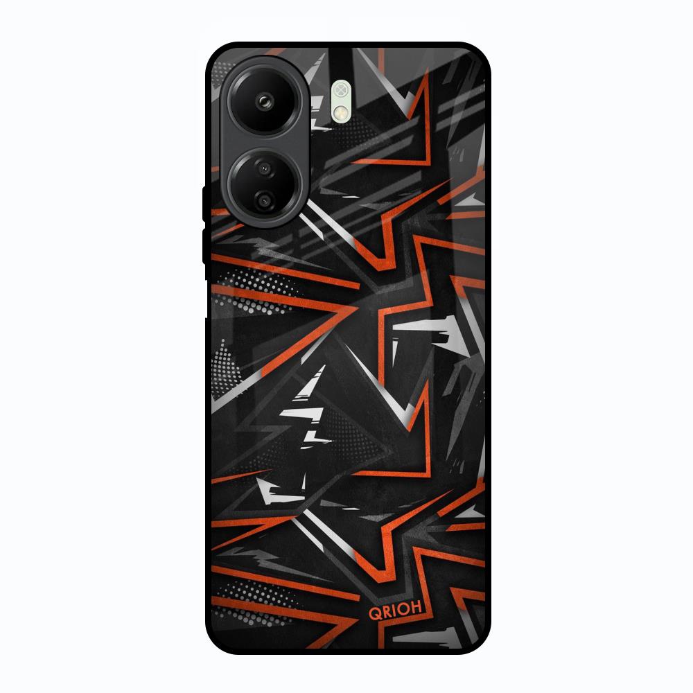 Vector Art Redmi 13C Glass Back Cover Online