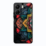Retro Gorgeous Flower Redmi 13C Glass Back Cover Online